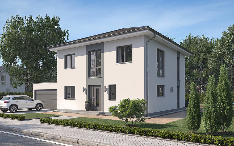Certo Moderne Stadtvilla für stilvolles Wohnen KernHaus