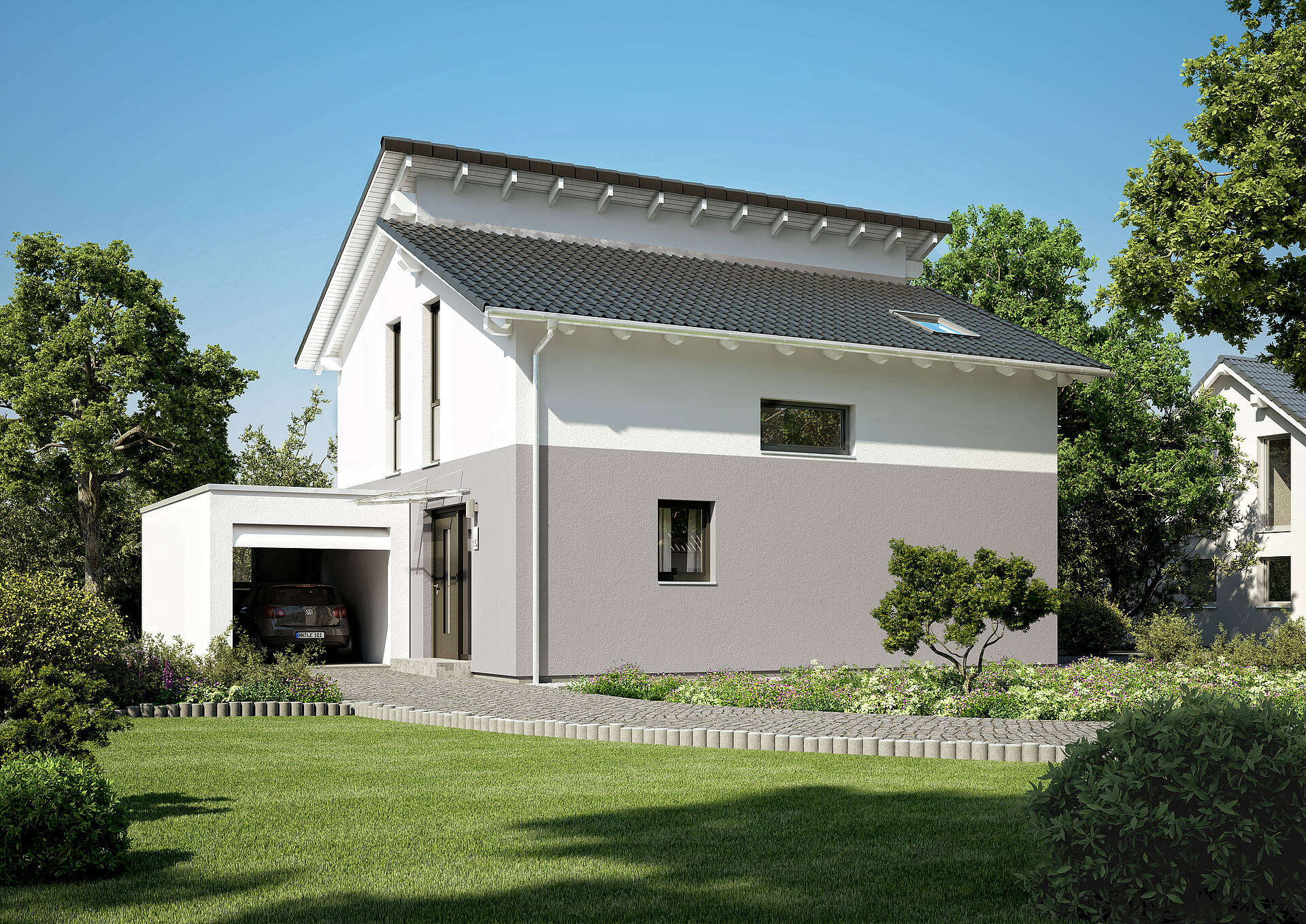 Familienhaus Loop Pult Von Kern Haus Modernes Pultdach