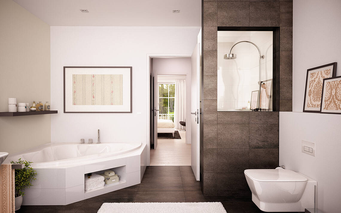 Badezimmer | Bad mit Wanne oder Dusche