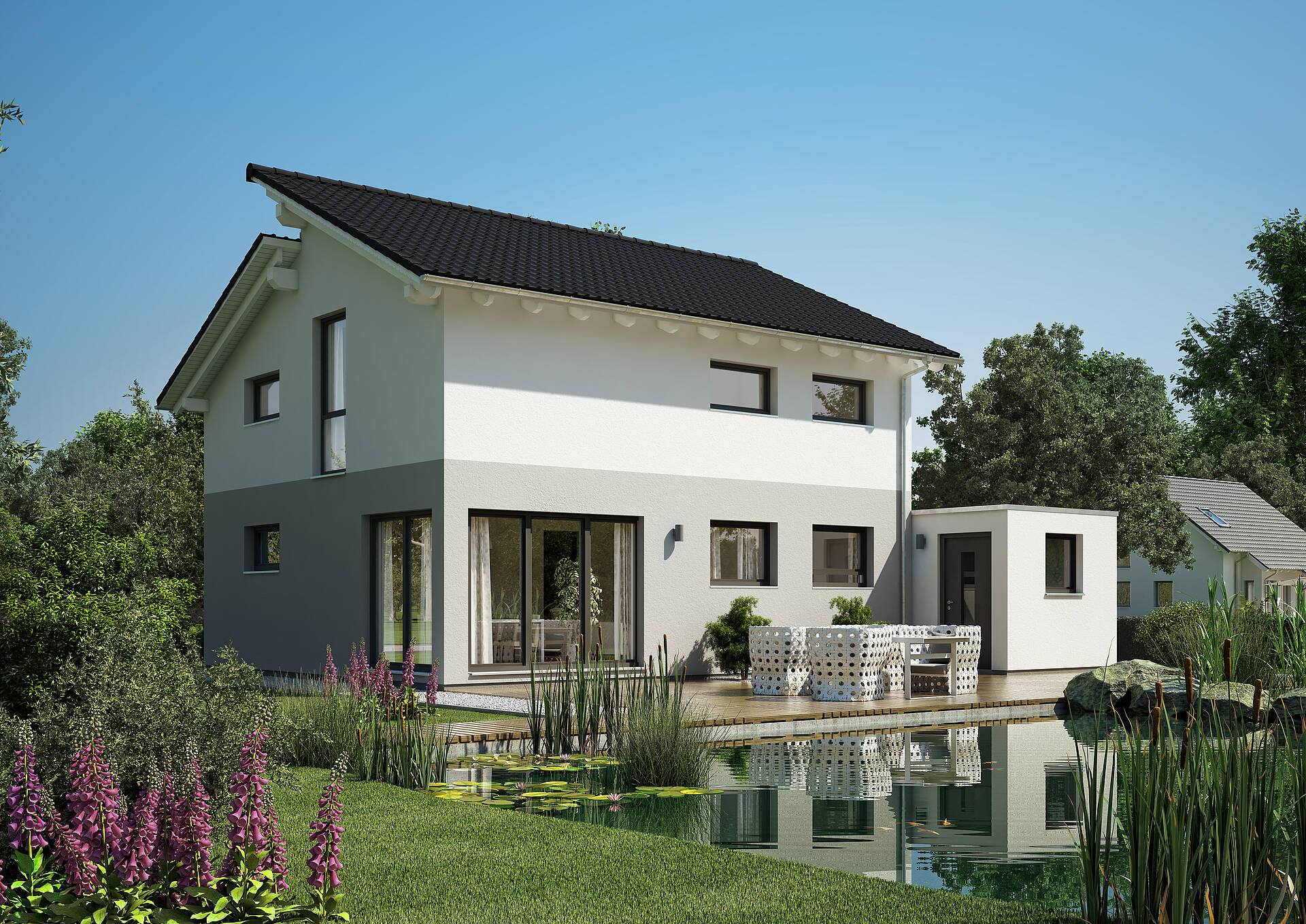 Familienhaus Loop Pult Von Kern Haus Modernes Pultdach