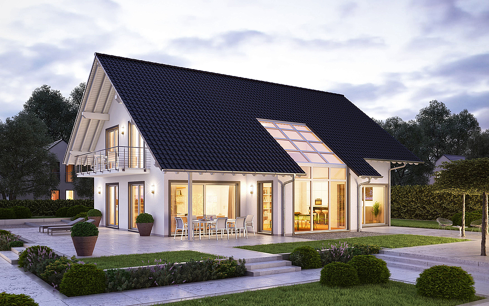 Familienhaus Maxime von KernHaus Lichtdurchflutete Räume