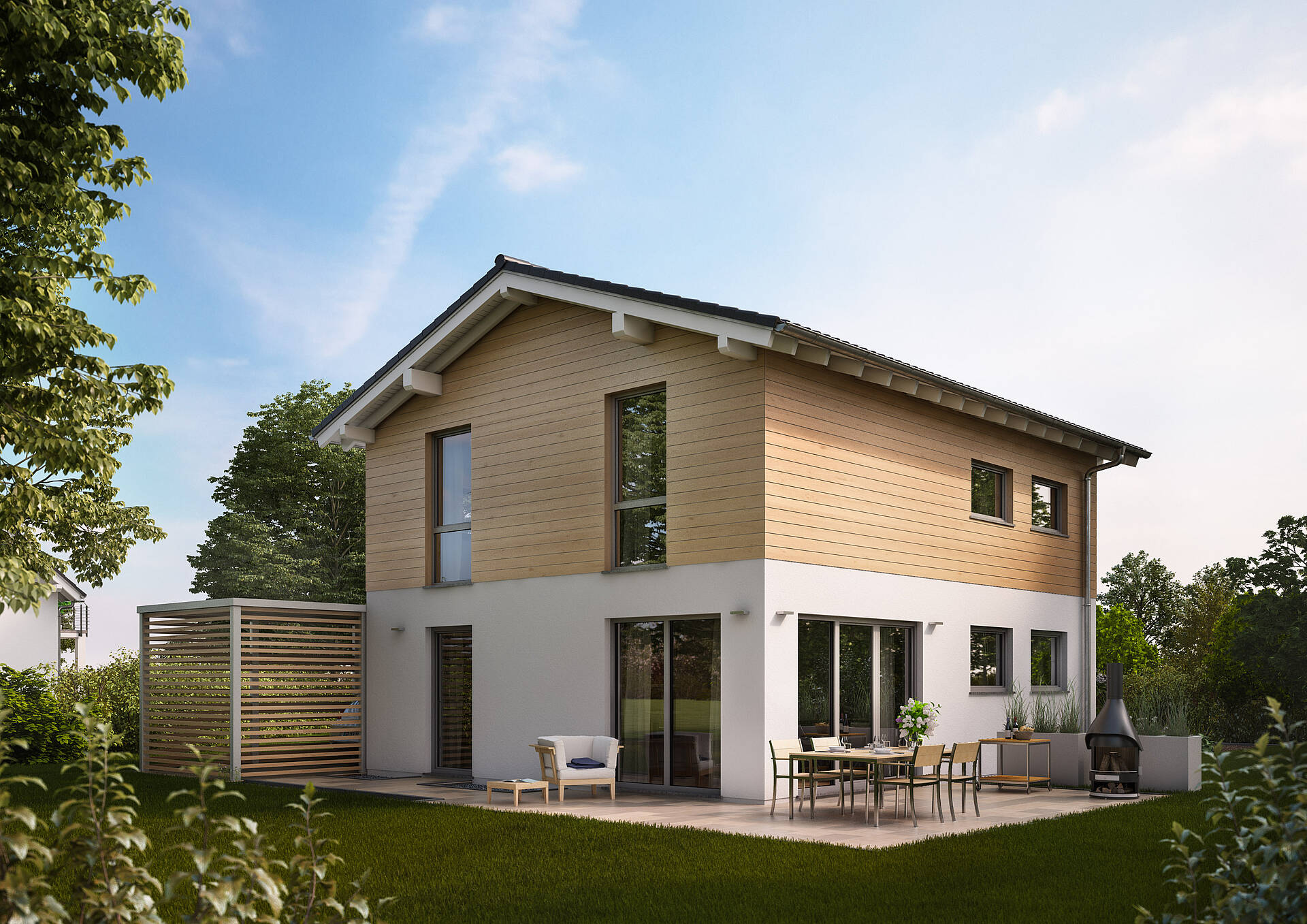 Familienhaus Cara Flache Dachneigung