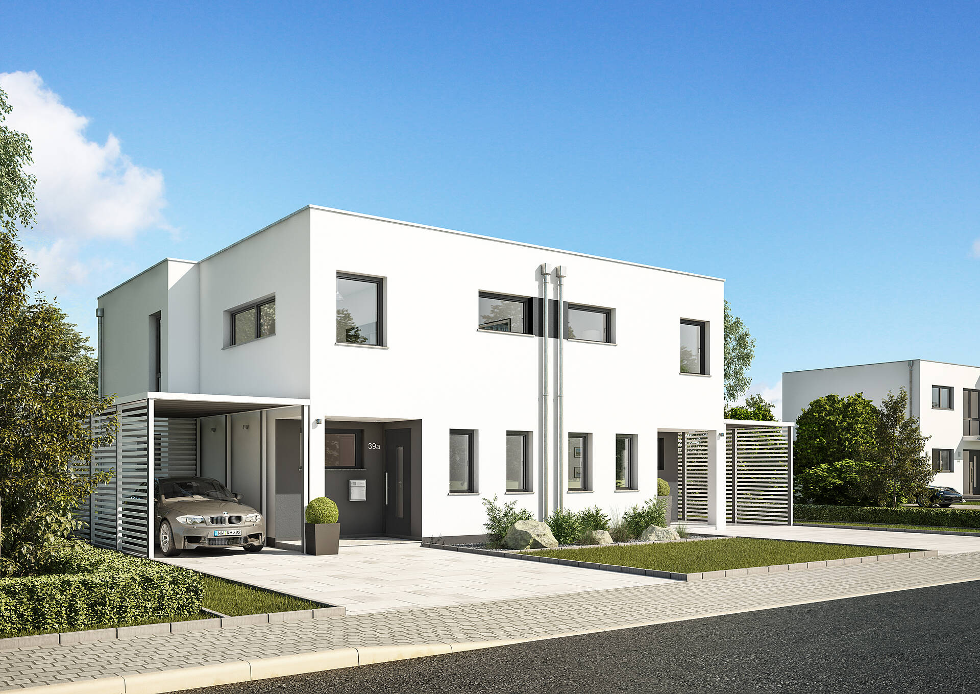 Doppelhaus Linum Bauhausstil Fur Urbane Lebensart