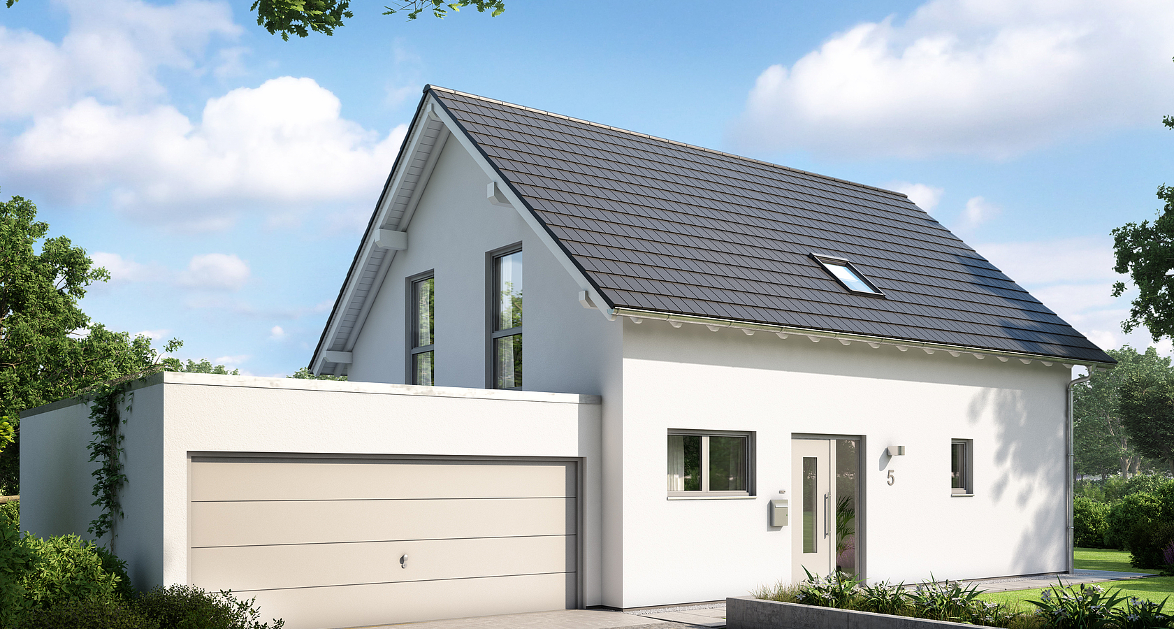 Haus mit Garage oder Doppelgarage bauen: Ideen und ...