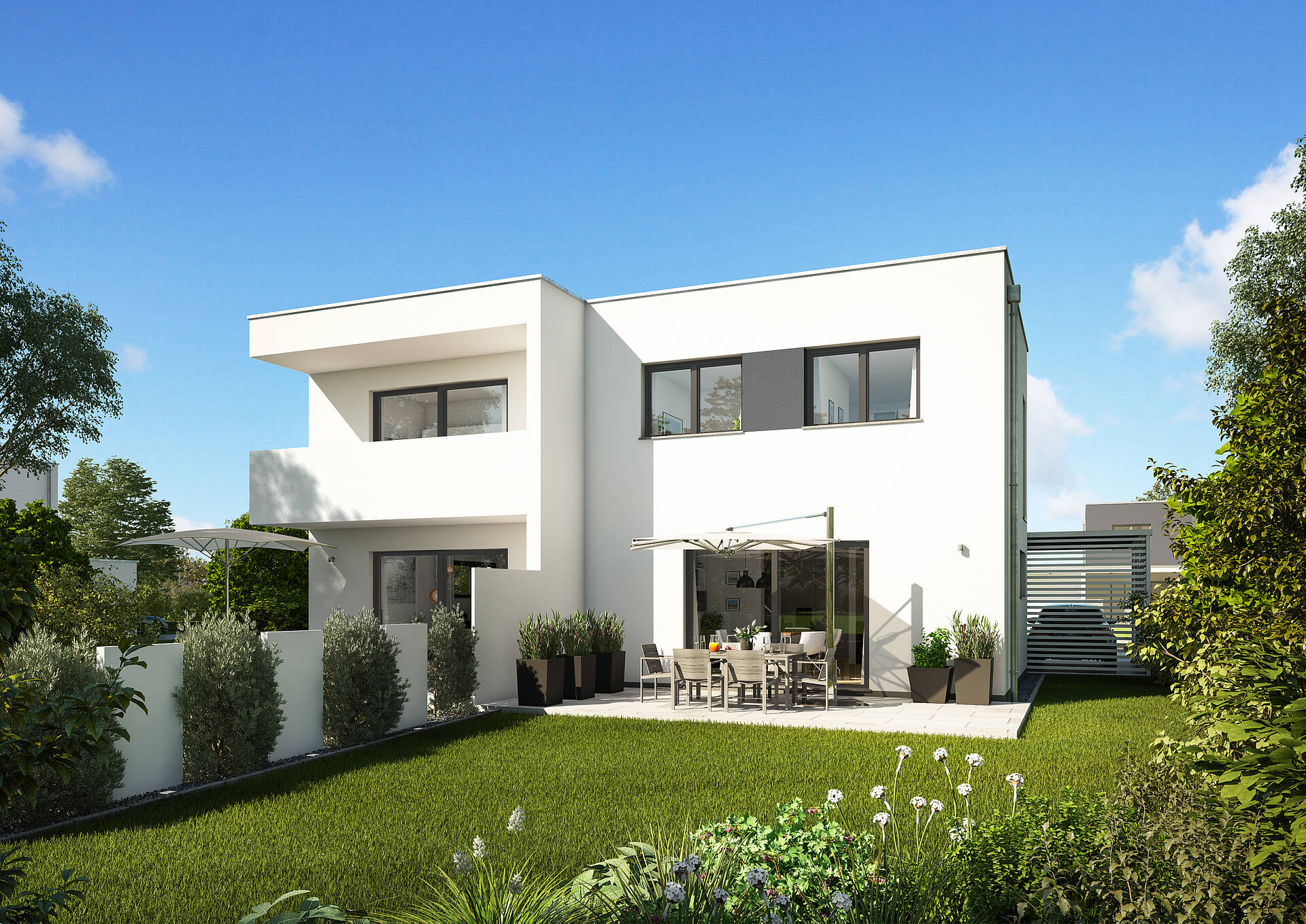 Doppelhaus Linum | Bauhausstil für urbane Lebensart