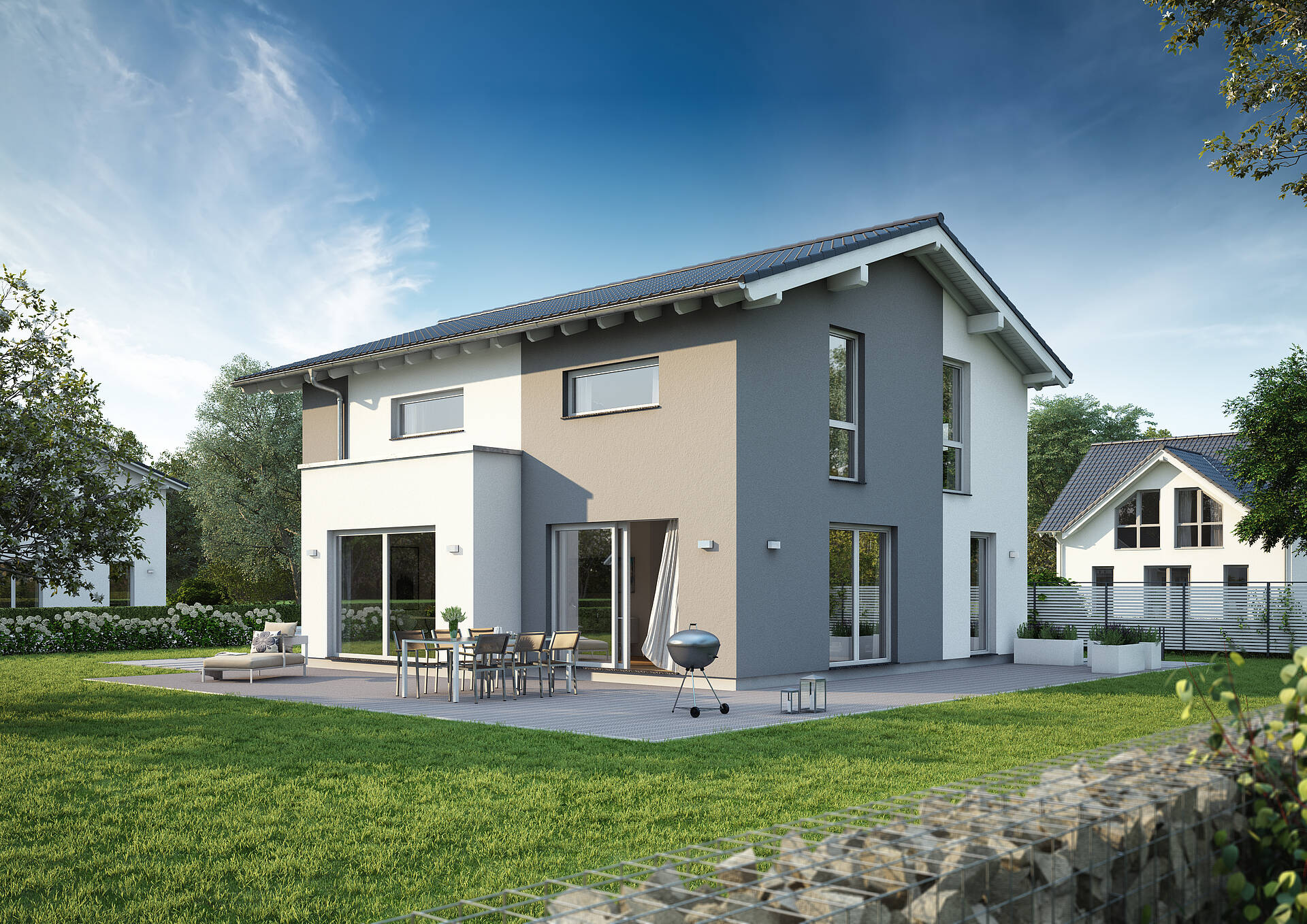 Familienhaus Vero Satteldach Mit Flacher Dachneigung