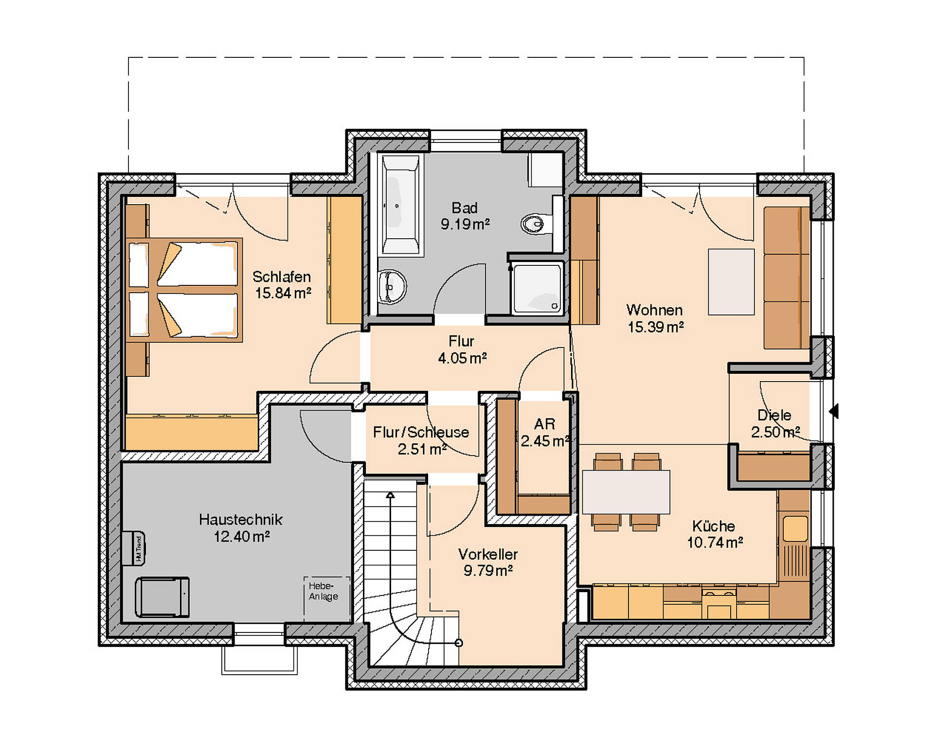 Aura mit Einliegerwohnung Bauen mit zusätzlicher Wohneinheit