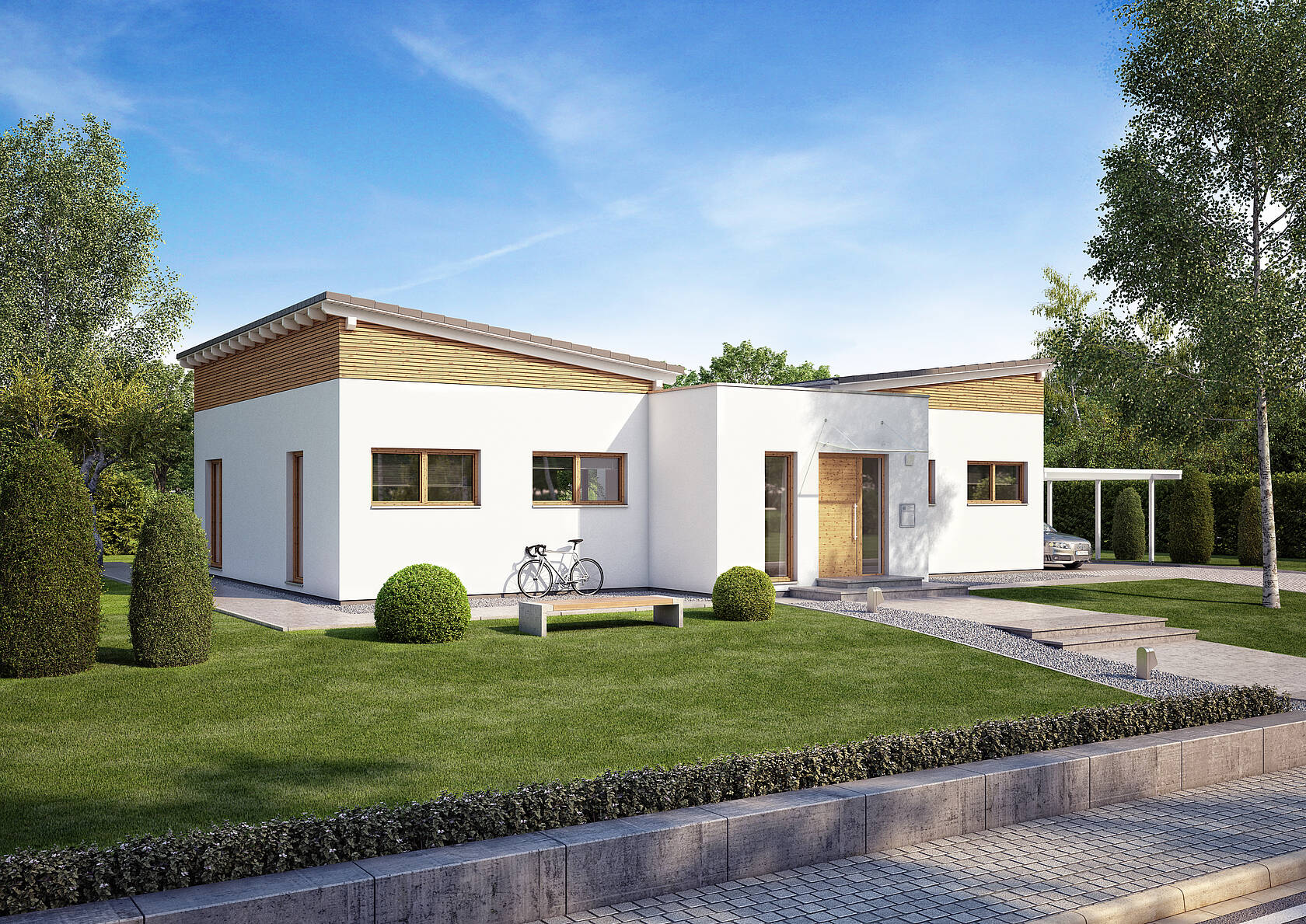 Bungalow Fokus von KernHaus Mit Schmetterlingsdach