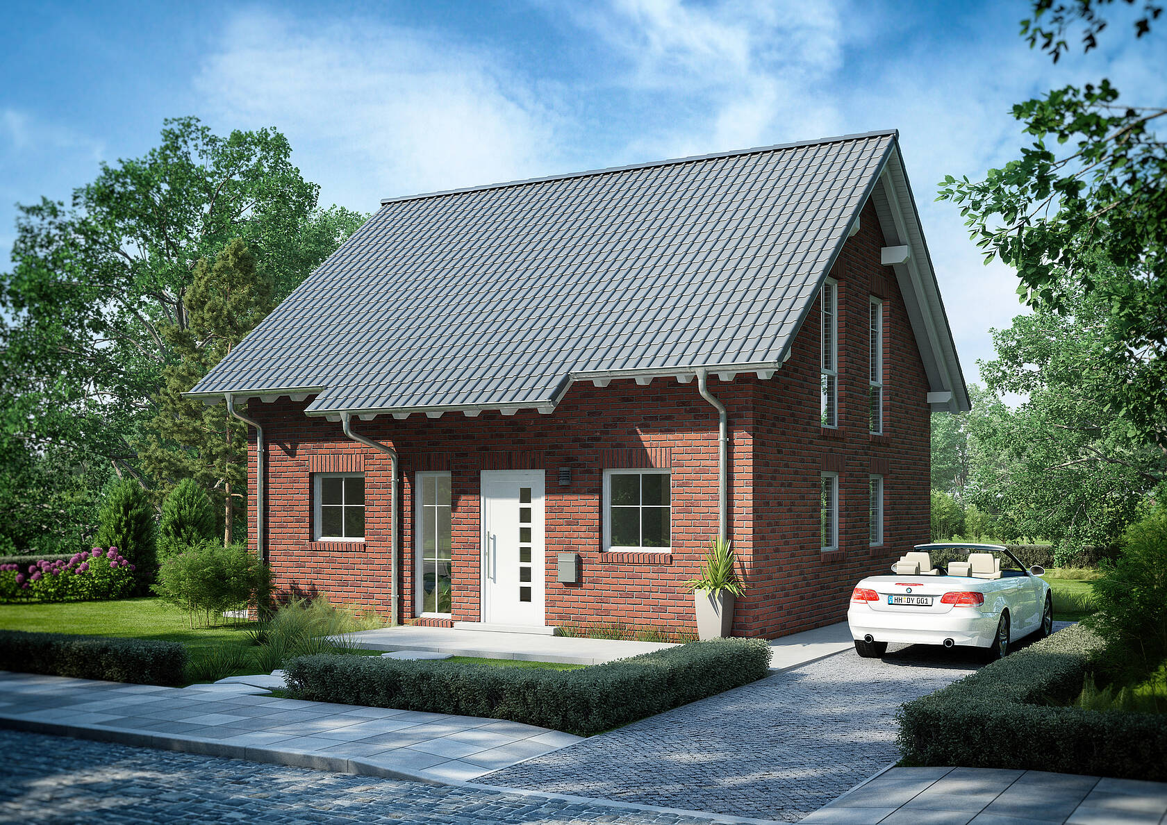 Familienhaus Esprit Klinker von KernHaus Klinkerfassade